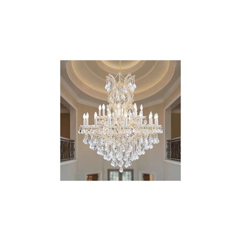 LIZZTREE Large Gold Modern Crystal Chandelier Light Fixtures India | Ubuy