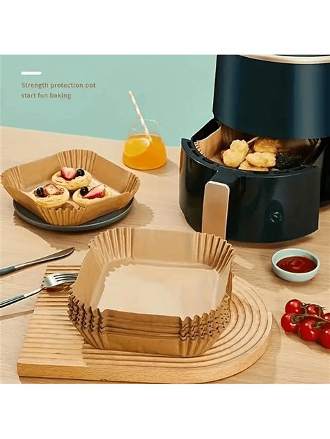 Waardevolle verpakking 50 stuks antiaanbaklaag voor heteluchtfriteuses ...