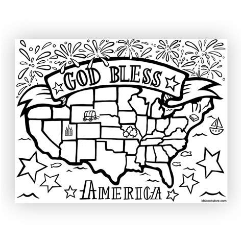 Colouring Pages Printable Usa