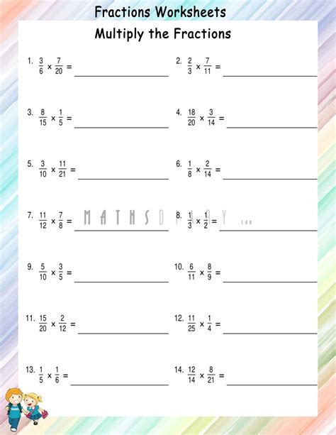 Image result for Fractions of Numbers Worksheets