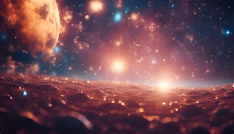 Abstract space background with stars and nebula 3d illustration ...