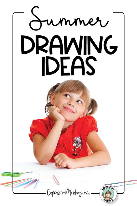 7 Summer Drawing Ideas for Kids - Expressive Monkey