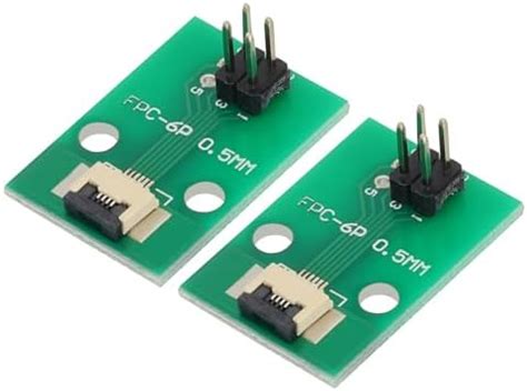 MECCANIXITY 2pcs FFC FPC Connector Board 4 Pin 0.5mm Socket to 2.54mm ...