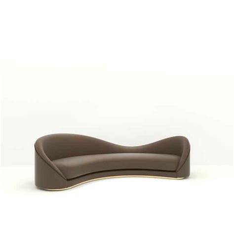 BH Engineered Brown Curved Sofa Set - BuildHUB
