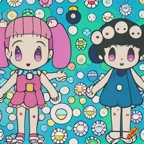 Art influenced by chiho aoshima and takashi murakami with ad police ...