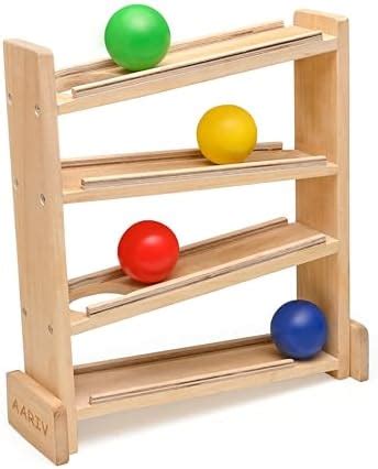 Buy AARIV Wooden Ball Tracker Toy for Babies Sensory Development, Fine ...