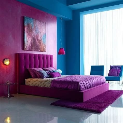 14 Irressitble Sky Blue Two Colour Combination for Bedroom Walls
