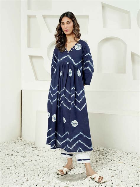 Printed Cotton Kurta with Ethnic Motifs