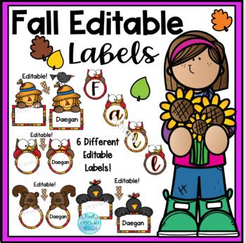 Image result for Fall Decor Storage Labels