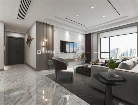 现代简约二居室80平米7.3万-北蜂窝100号院装修案例-北京房天下家居装修网