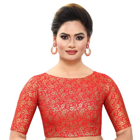 34 inch Ladies Red Polyester Blouse at Rs 765/piece | Polyester Blouse ...