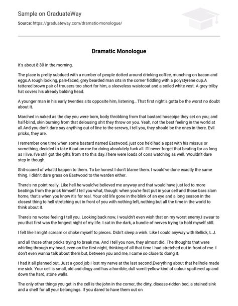 Image result for Features of Dramatic Monologue