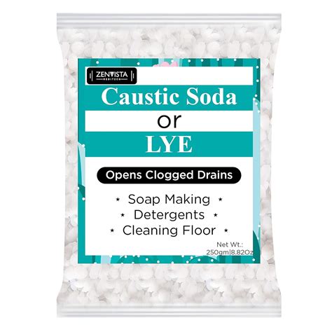 Zenvista Meditech Caustic Soda or LYE, Great For Soap Making ...