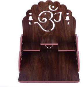 LAKHAJI Premium MDF Wooden Temple for Home | Wall Mount & Tabletop ...