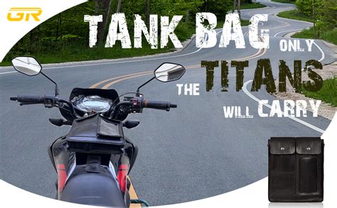 GR GOLDEN RIDERS | Titan | Motorcycle Tank Magnetic Leather Bike Bag ...