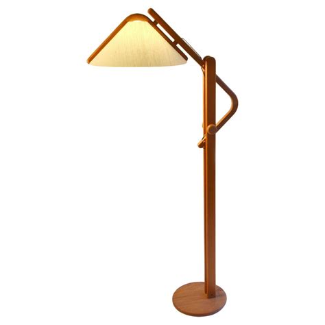 Danish Modern Teak Tripod Lamp at 1stDibs