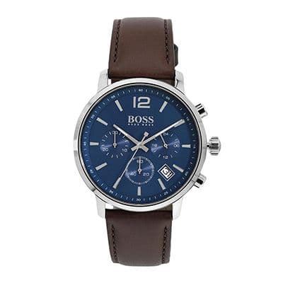 Hugo Boss Men Blue Leather Analogue Watch Price, Specifications and Offers