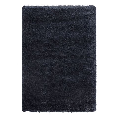VOLLERSLEV rug, high pile, dark blue, 160x230 cm (5'3"x7'7") - IKEA