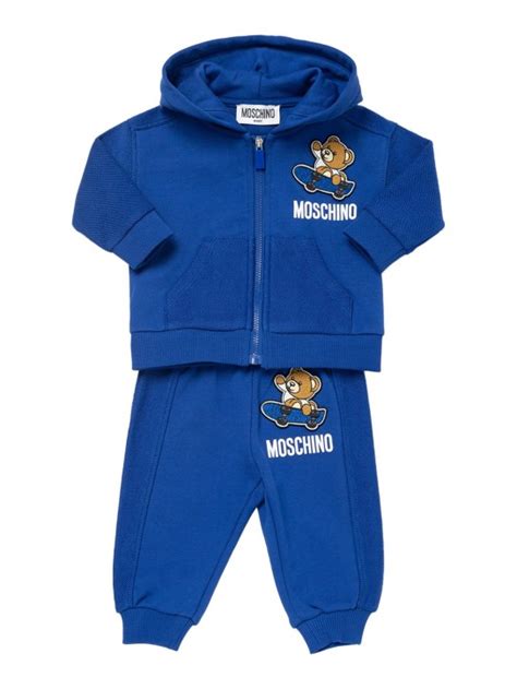 Printed cotton zip hoodie & pants - Moschino - Boys | Luisaviaroma