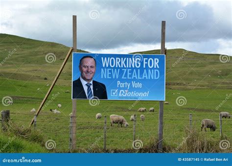 Election Poster of John Phillip Key Editorial Image - Image of campaign ...