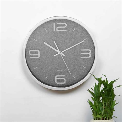Buy Casablanca Royal Silver Glitter Wall Clock from Home Centre at just ...