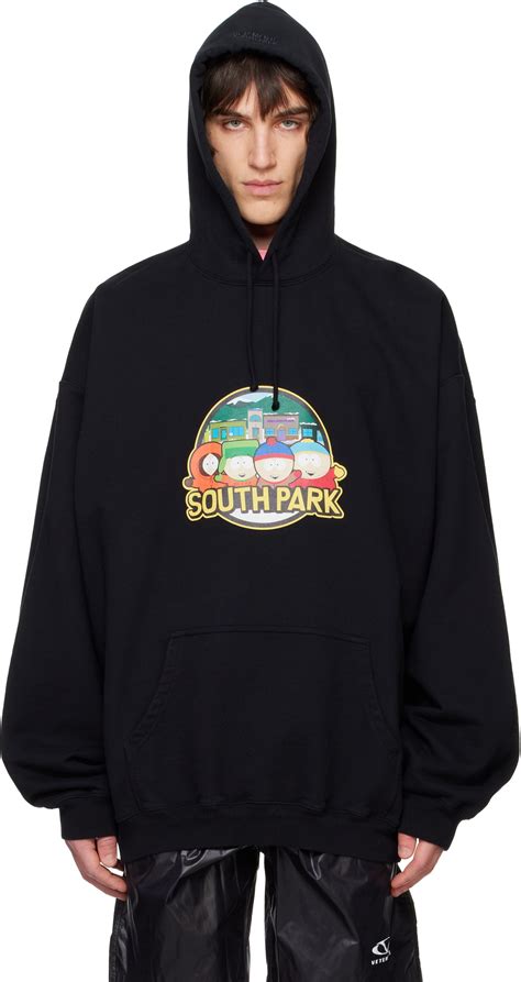 VETEMENTS Black 'South Park' Oversized Hoodie Vetements