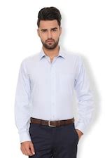 Buy Men White Comfort Fit Check Full Sleeves Wedding Shirt Online ...