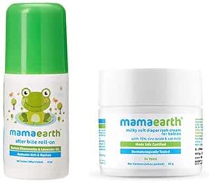 Mamaearth After Bite Roll On & Milky Soft Diaper Rash Cream