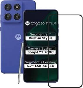 BRENZZ Edge To Edge Tempered Glass for MOTOROLA Edge 60 Stylus ...