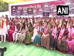 K Kavitha on day-long hunger strike in Delhi demanding Women's ...
