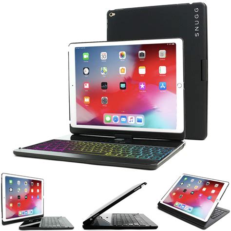 Snugg iPad Mini 5 Keyboard [Black] Backlit Wireless Bluetooth Keyboard ...
