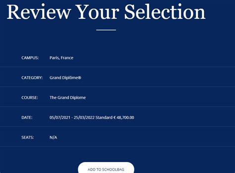 Le Cordon Bleu - Paris Admission 2025: Application Dates & Deadlines ...