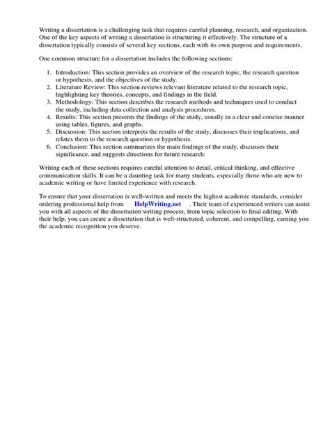 Dissertation Structure 的图像结果