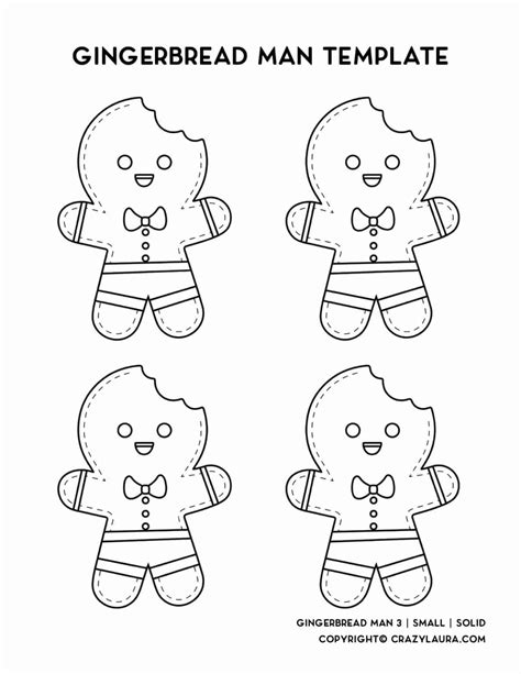Free Gingerbread Man Template & Coloring Pages | Gingerbread man ...
