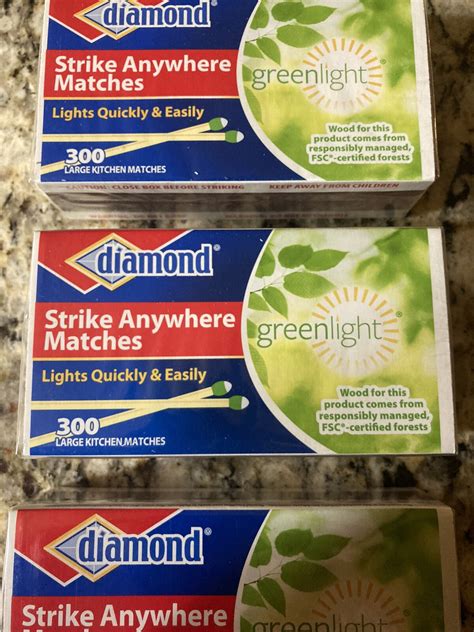 (3 boxes) (300 per box)Vintage Diamond Strike Anywhere Matches | eBay