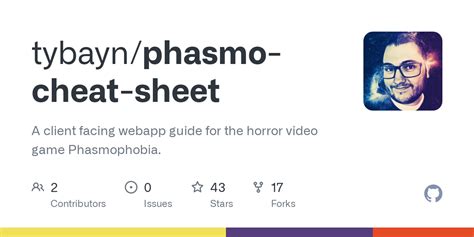 GitHub - tybayn/phasmo-cheat-sheet: A client facing webapp guide for ...