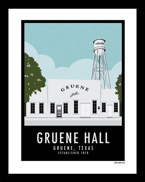 Gruene Hall Calendar