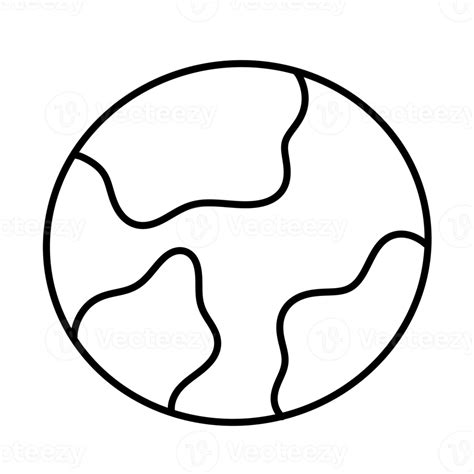 Earth Icon Simple Line 的图像结果