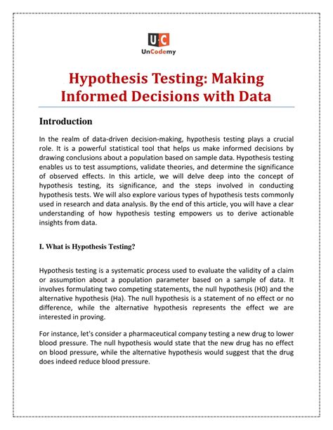 Hypothesis Testing Explained a Level 的图像结果