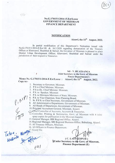 Office of the Chief Controller of Accounts, Accounts & Treasuries ...