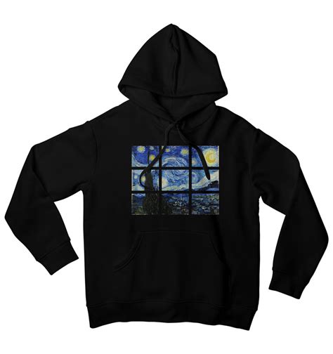 Jigsaw Starry Night Art Hoodie - World’s Best Graphic Hoodies – Ignis ...