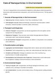Environmental Nanotechnology - 18NTO304T - Studocu