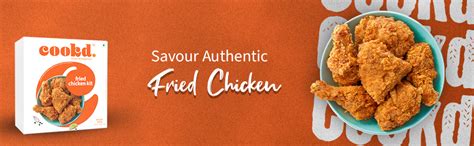 COOKD Fried Chicken Kit 285gm, Ready To Cook Masala for Starters to ...