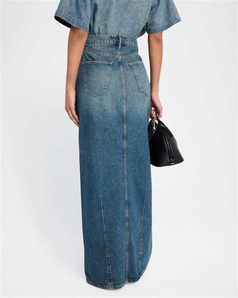 Triarchy Westwood Denim Maxi Skirt | Neiman Marcus