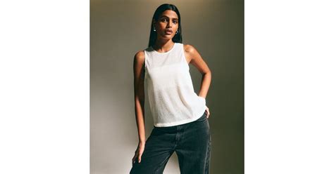 White Sleeveless Sequin Top | New Look