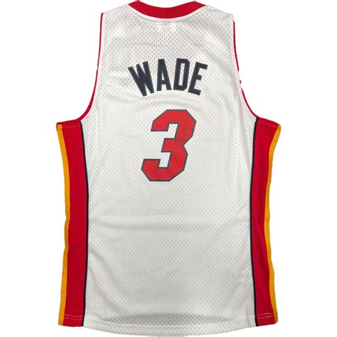 Basketball - Dwyane Wade Signed Miami Heat White Jersey | Taylormade ...