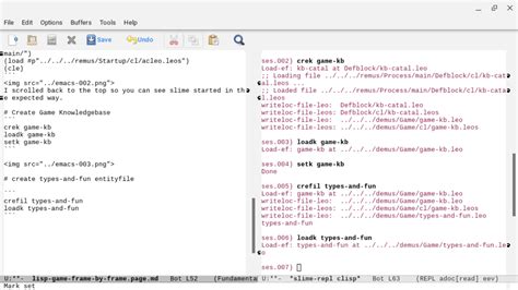 My KRF Lisp game frame by frame