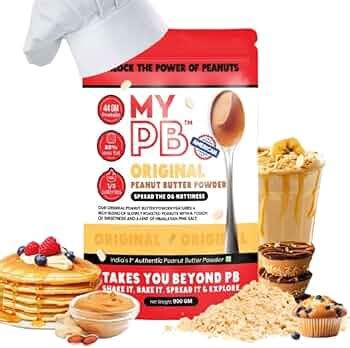 MYPB Peanut Butter Powder Fan Pack 900g | Makes 2Kg Creamy spread ...