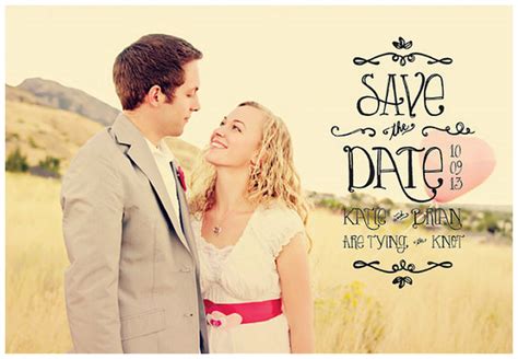Vintage Postcard Save the Dates