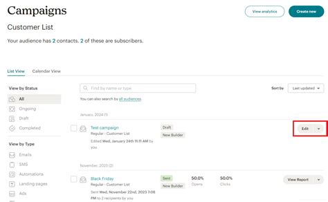 Image result for Test Email MailChimp